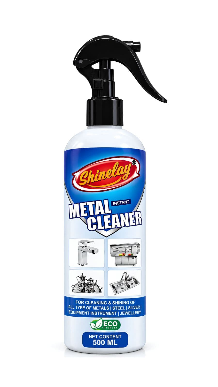 Instant Metal Cleaner 500 ML | Brass, Copper & Steel Cleaner | Removes Tarnish, Stains & Dirt | For Utensils, Vessels, Pooja Items & Metalware