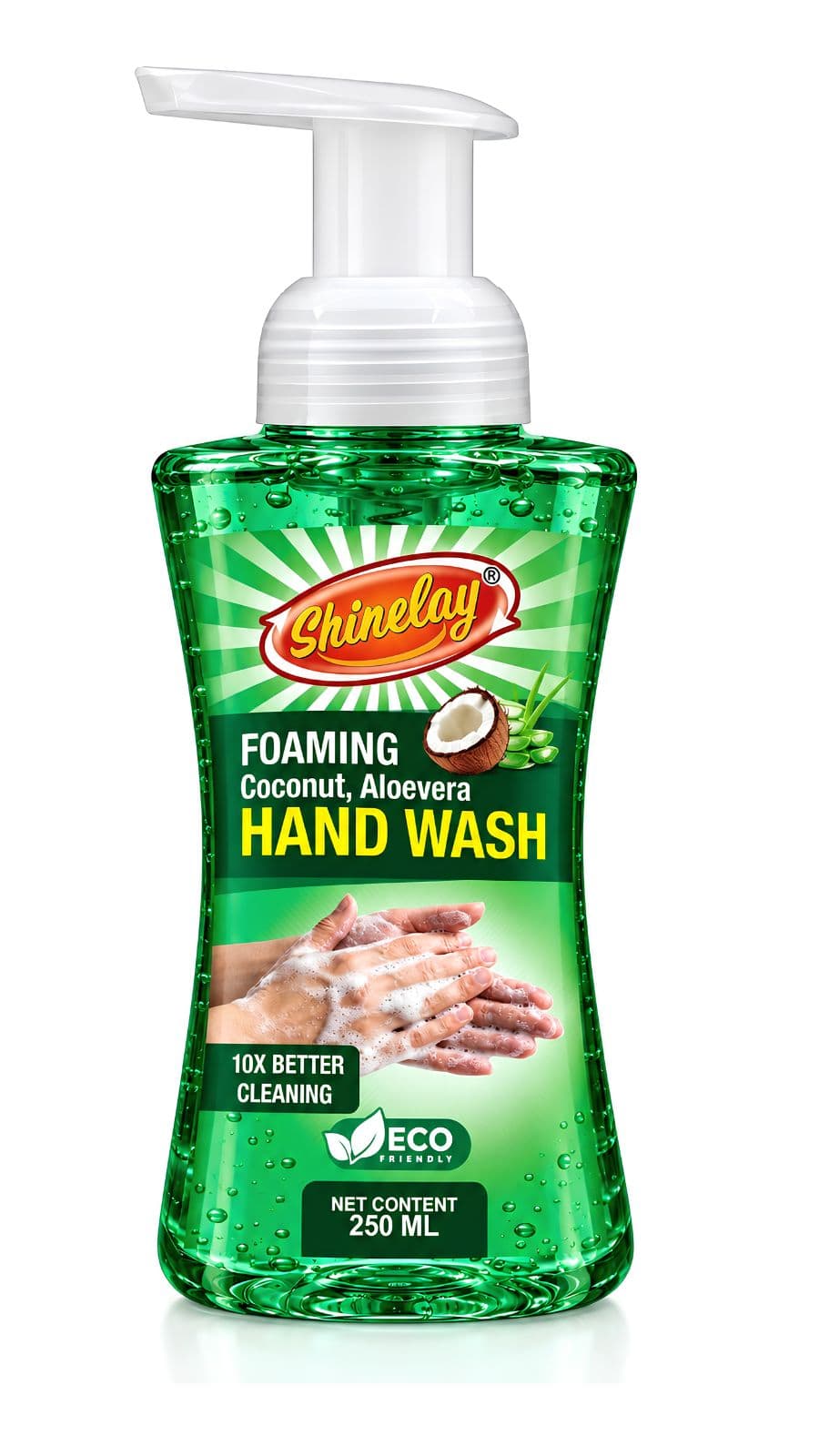 Foaming Coconut & Aloevera Hand Wash – 10X Better Cleaning Hand Wash for Effective Hand Hygiene – 250 ML