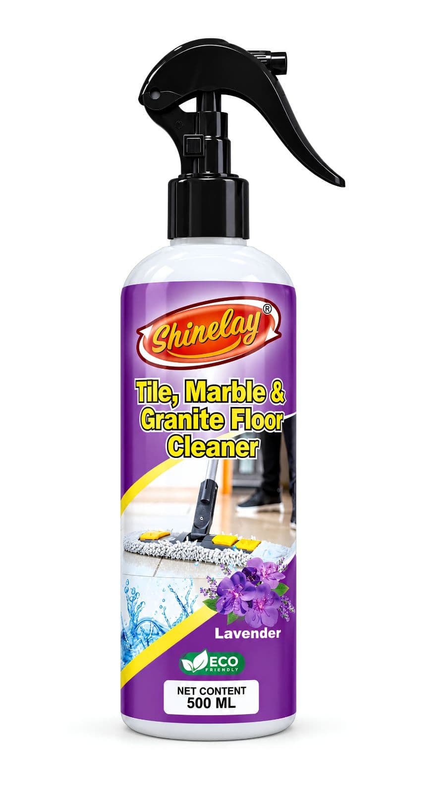 Tile, Marble & Granite Floor Cleaner 500 ML – Powerful Floor Cleaner for Tiles, Marble, Granite & Hard Surfaces – Lavender Fragrance
